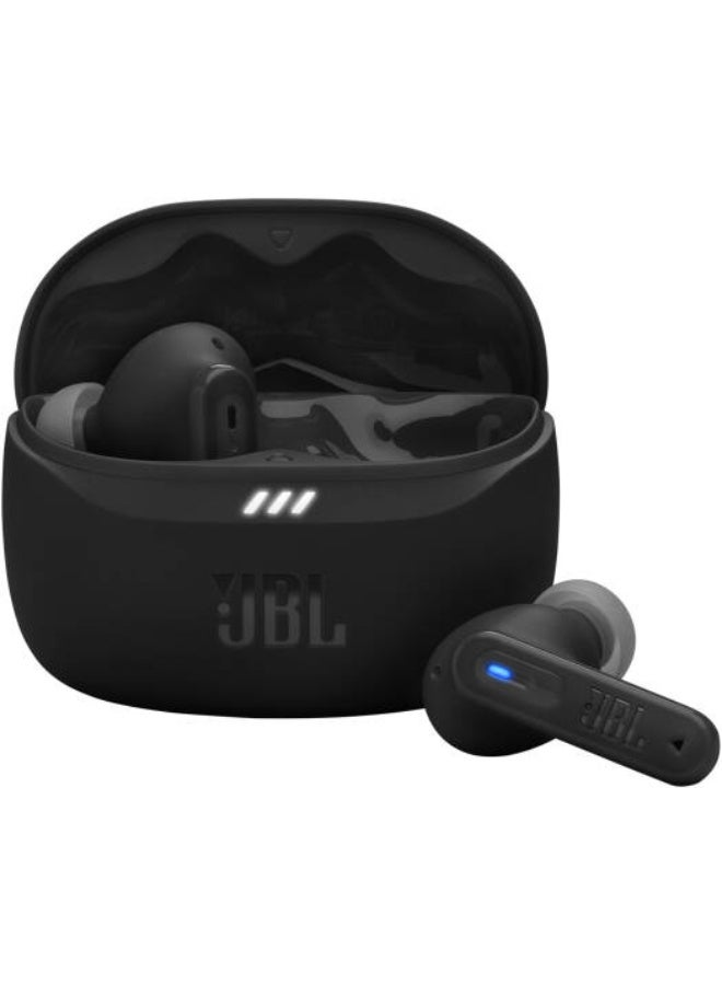 جي بي إل سماعات أذن لاسلكية حقيقية JBL Tune Beam 2، بمحرك ديناميكي 10 مم، صوت جهير نقي مع صوت مكاني، خاصية إلغاء الضوضاء التكيفية، تقنية الصوت المحيطي الذكي، اتصال بلوتوث 5.3، أسود - Image 1